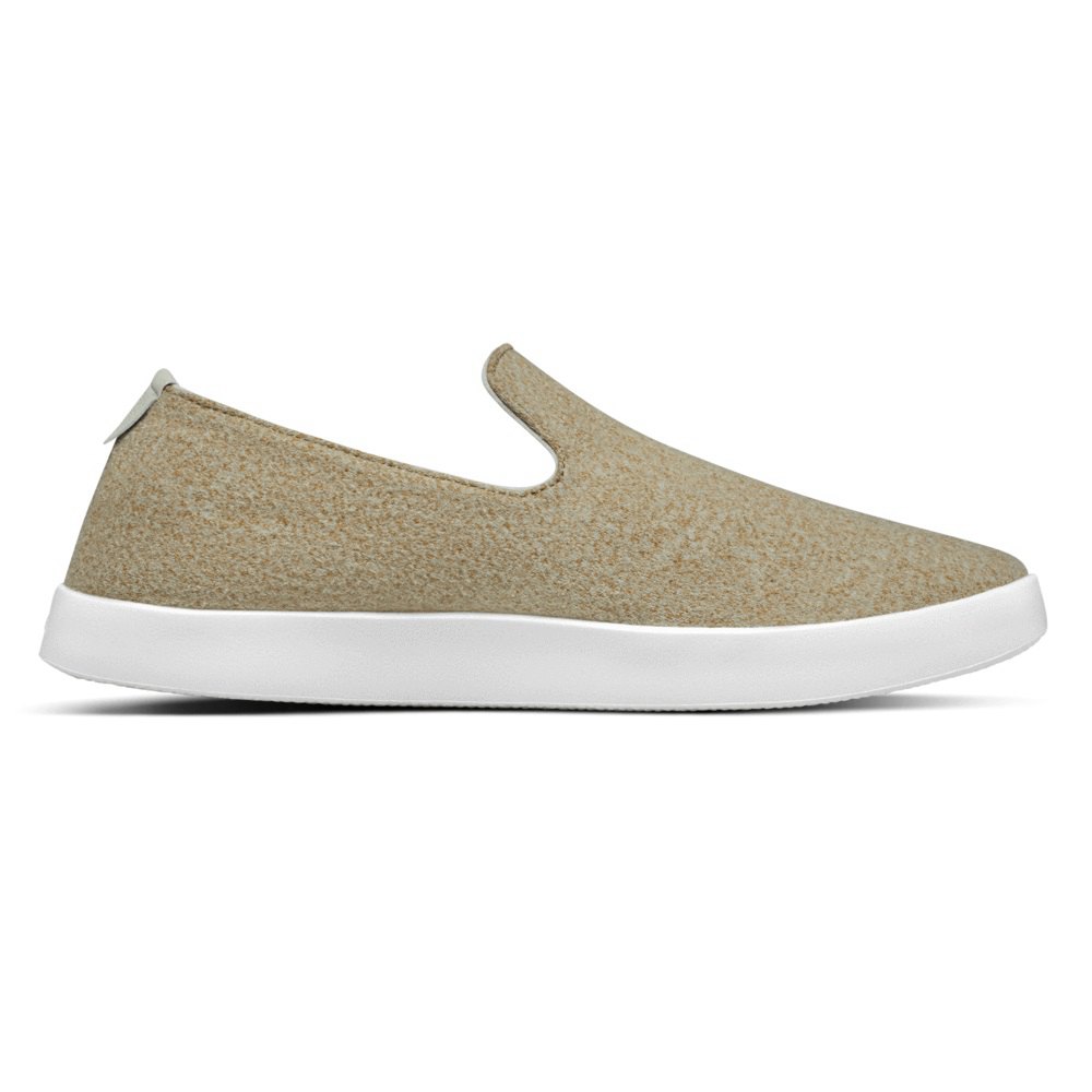 Allbirds Men\'s Slip-Ons Khaki - Wool Loungers - 91508TFNS